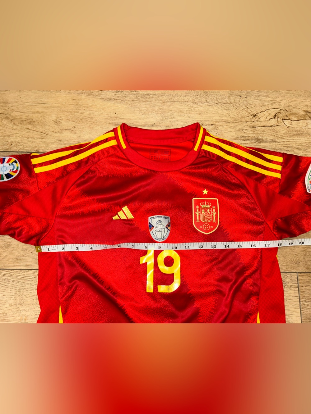 Lamine Yamal Spain Soccer Football Jersey Adidas Size 28 Youth Small Slim Fit - Picture 10 of 14